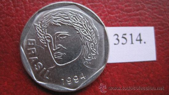 Monedas antiguas de Am&eacute;rica: Brasil  25  centimos  1994 - Foto 2