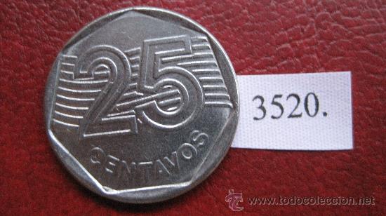 Monedas antiguas de Am&eacute;rica: Brasil  25  centimos  1995 - Foto 2