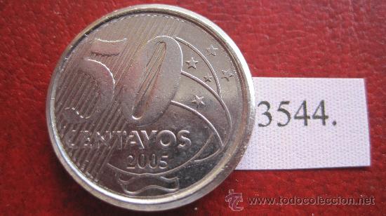 Monedas antiguas de Am&eacute;rica: Brasil  50  centimos  2005 - Foto 1