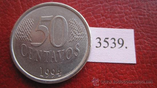 Monedas antiguas de Am&eacute;rica: Brasil  50  centimos  1994 - Foto 2