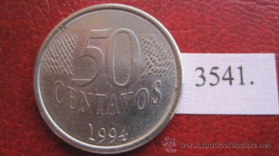 Monedas antiguas de Am&eacute;rica: Brasil  50  centimos  1994 - Foto 2