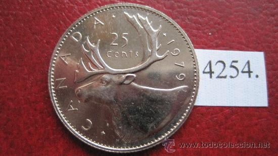 Monedas antiguas de Am&eacute;rica: Canada   25  centimos  1979 - Foto 2