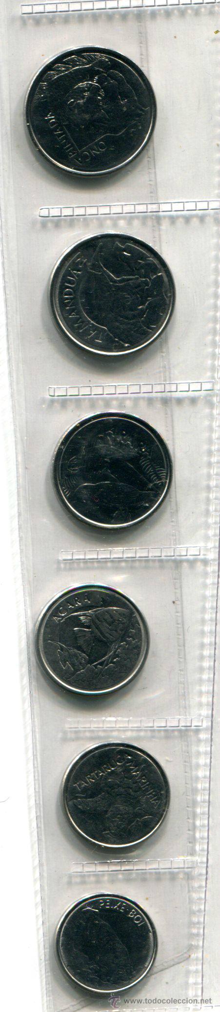 Monedas antiguas de Am&eacute;rica: 6 monedas diferentes de Brasil. Sin circular - Foto 2