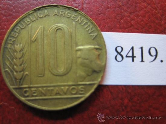 Monedas antiguas de Am&eacute;rica: Argentina , 10  centimos  1948 - Foto 1