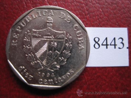 Monedas antiguas de Am&eacute;rica: Cuba ,  10  centimos 1994 - Foto 2