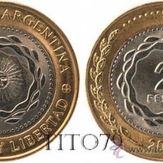 Monedas antiguas de América: ARGENTINA 2 PESOS 2010 BICENTENARIO REVOLUCION DE MAYO. Lote 187434453