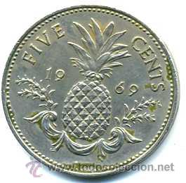 Monedas antiguas de Am&eacute;rica: BAHAMAS, 5 CENTAVOS, 1969 - Foto 1