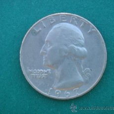 Monedas antiguas de América: EE.UU. 1967 QUARTER DOLLAR. Lote 33790917