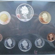 Monedas antiguas de América: 250 ANIV. DE JUAN PEREZ CON CERTIFICADO Y PRECIOSO ESTUCHE CON MONEDAS DE CANADA 1999. Lote 34406541