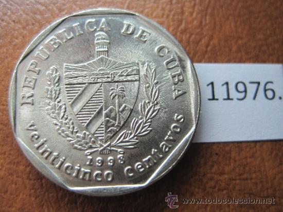Monedas antiguas de Am&eacute;rica: Cuba ,  25  centimos 1998 - Foto 2