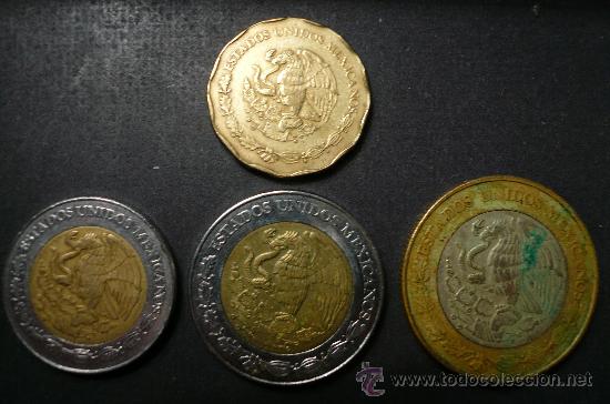 Monedas antiguas de Am&eacute;rica: 4 MONEDAS DE MEXICO - Foto 1