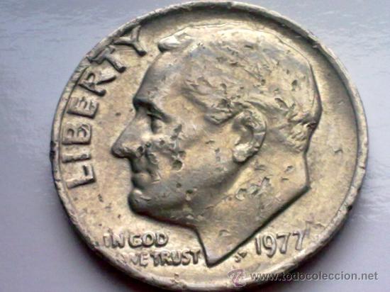 Monedas antiguas de Am&eacute;rica: EEUU USA 1 DIME 1977 - Foto 1