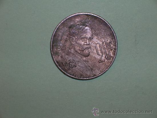 Monedas antiguas de Am&eacute;rica: M&eacute;jico 20 centavos 1981 (3108) - Foto 1