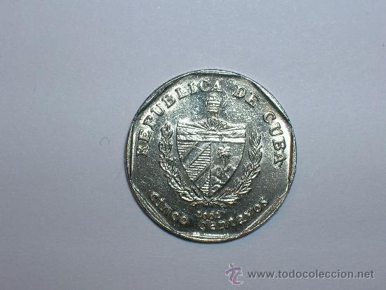 Monedas antiguas de Am&eacute;rica: Cuba 5 centavos 2002 (1015) - Foto 1
