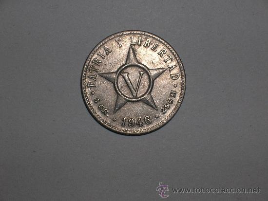 Monedas antiguas de Am&eacute;rica: Cuba 5 centavos 1946 (1811) - Foto 1