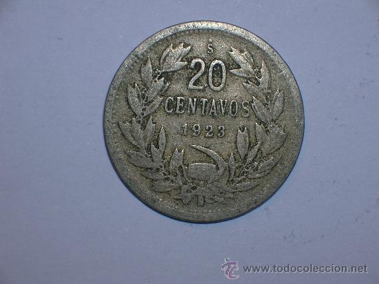 Monedas antiguas de Am&eacute;rica: Chile 20 centavos 1923 (1829) - Foto 1