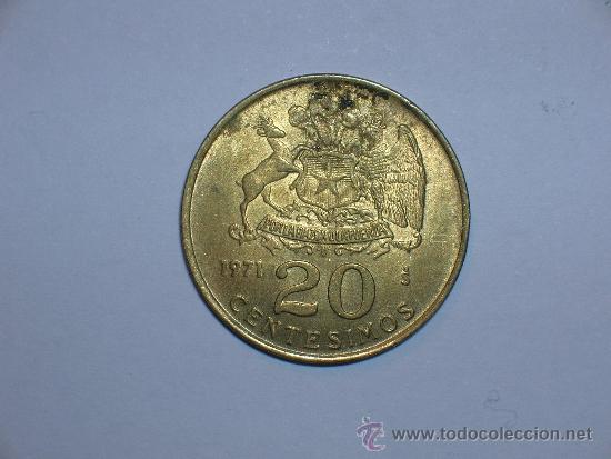 Monedas antiguas de Am&eacute;rica: Chile 20 centesimos 1971 (1827) - Foto 1