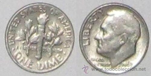Monedas antiguas de Am&eacute;rica: ESTADOS UNIDOS-USA-EEUU -  MONEDA 1 DIME- ONE DIME - 1989 P