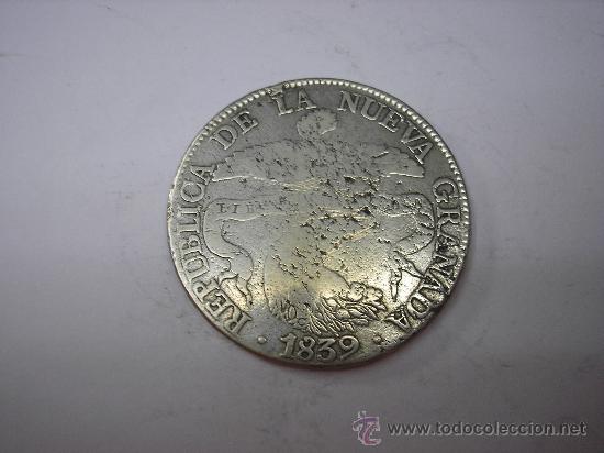 8 Reales De Plata De 1839 Rs. Nueva Granada , C - Comprar Monedas ...