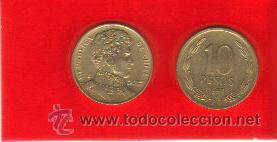 Monedas antiguas de Am&eacute;rica: CHILE 10 PESOS 1994 - Foto 1