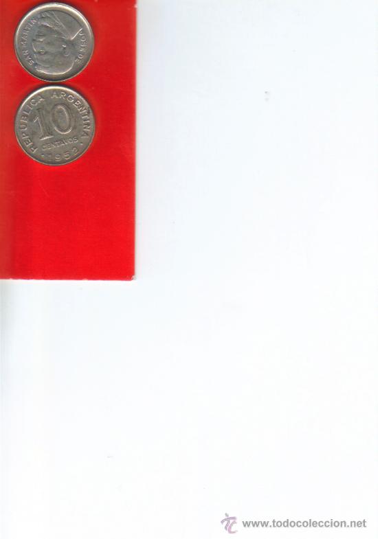 Monedas antiguas de Am&eacute;rica: ARGENTINA 10 CENTAVOS 1954 - Foto 1