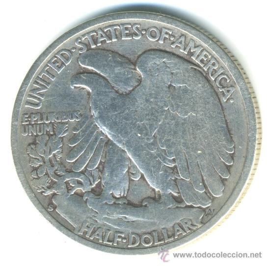 Monedas antiguas de Am&eacute;rica: EEUU 1/2 dolar 1942. plata - Foto 2