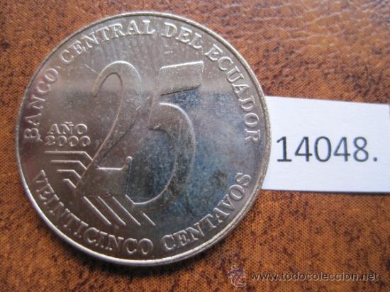 Monedas antiguas de Am&eacute;rica: Ecuador  25 centimos  2000 - Foto 2