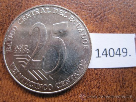 Monedas antiguas de Am&eacute;rica: Ecuador  25 centimos  2000 - Foto 2