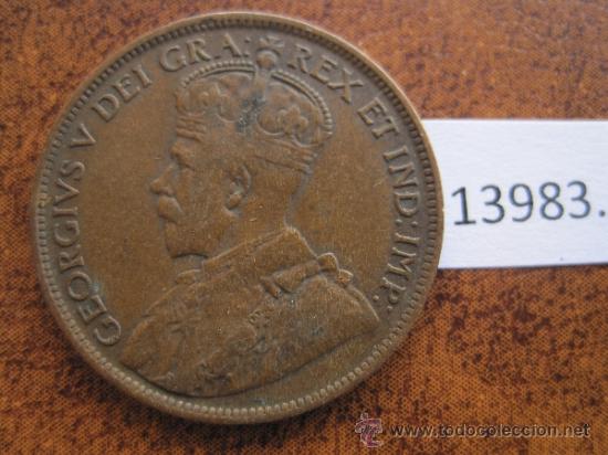 Monedas antiguas de Am&eacute;rica: Canada 1 centimo  1919 - Foto 1