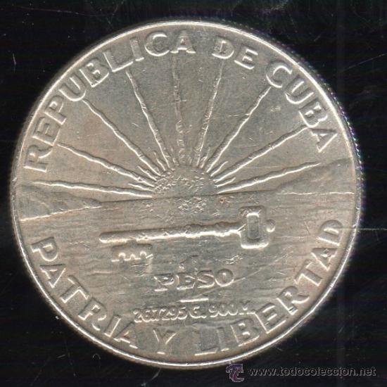 Monedas antiguas de América: MONEDA DE UN PESO. CENTENARIO DE MARTI. CUBA. 1953 - Foto 2 - 38117961