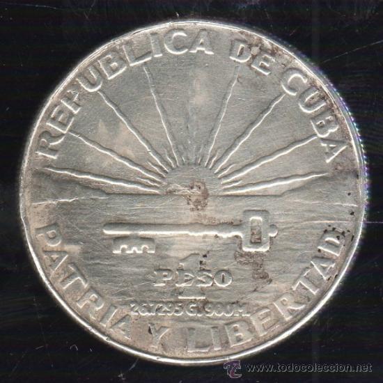 Monedas antiguas de América: MONEDA DE UN PESO. CENTENARIO DE MARTI. CUBA. 1953 - Foto 2 - 38117956