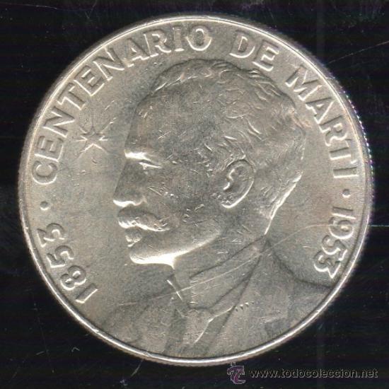 Monedas antiguas de América: MONEDA DE UN PESO. CENTENARIO DE MARTI. CUBA. 1953 - Foto 1 - 38117961
