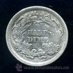 Monedas antiguas de Am&eacute;rica: U.S.A. : 1/2 Dime 1862 (Plata) - Foto 2