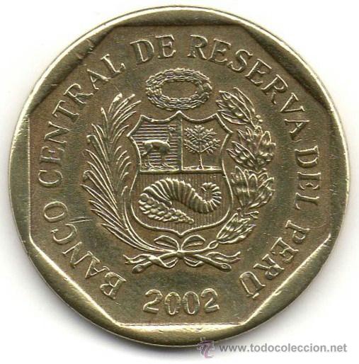 Monedas antiguas de Am&eacute;rica: DIEZ C&Eacute;NTIMOS. PER&Uacute;. 2002. - Foto 2