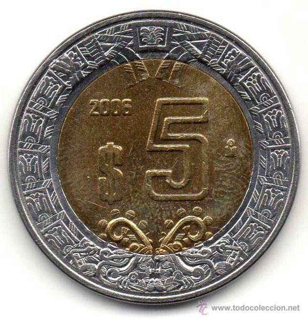 Monedas antiguas de Am&eacute;rica: CINCO PESOS. M&Eacute;XICO. 2006. - Foto 1