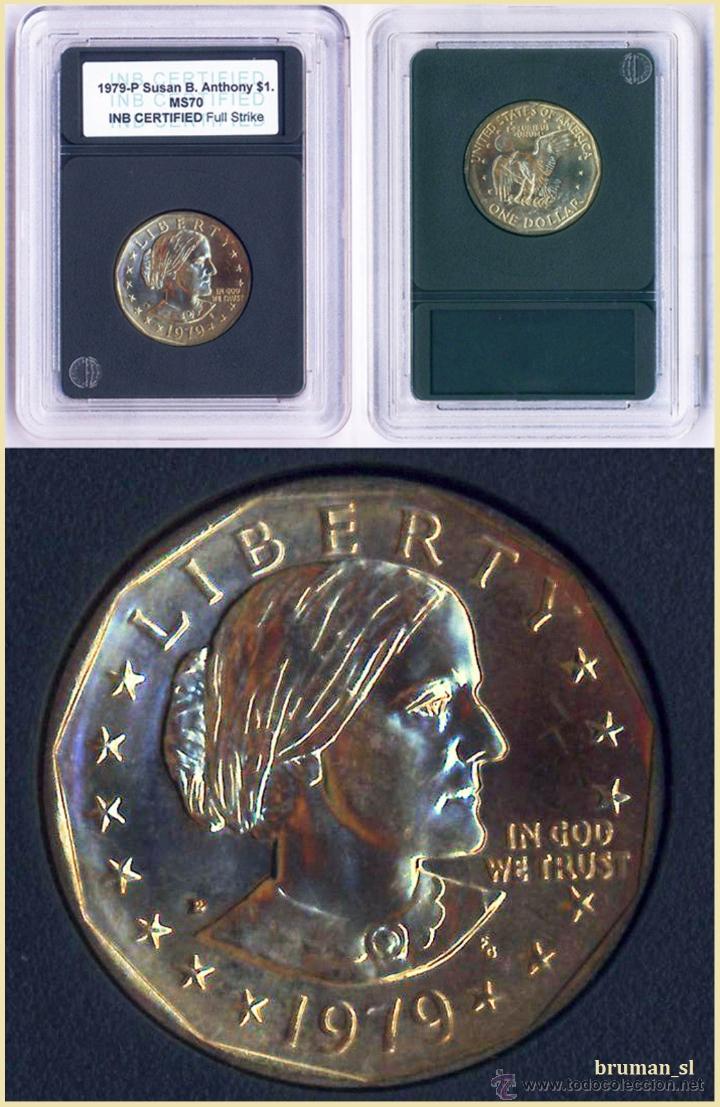 Susan B Anthony 1 Dollar Usa 1979 P Dorada Sin Buy Old Coins Of