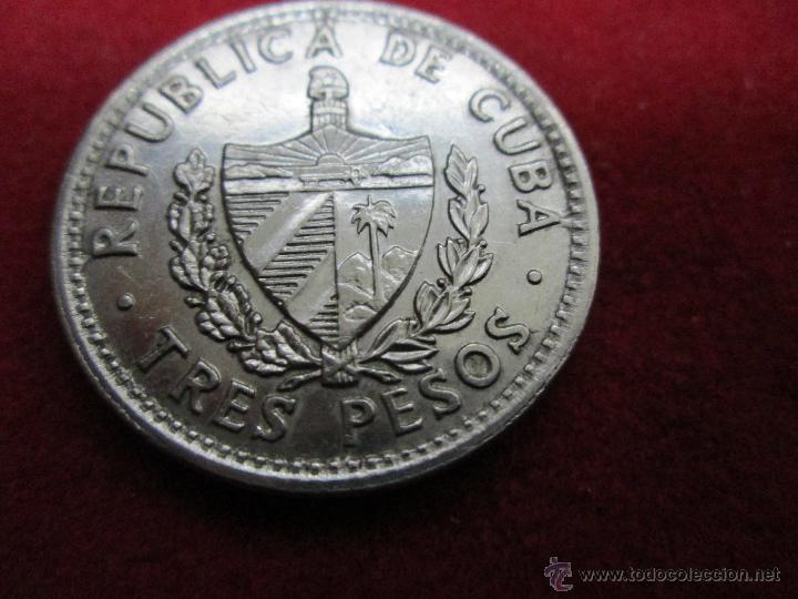 Monedas antiguas de Am&eacute;rica: 3 pesos 2002 cuba cheguevara - Foto 2