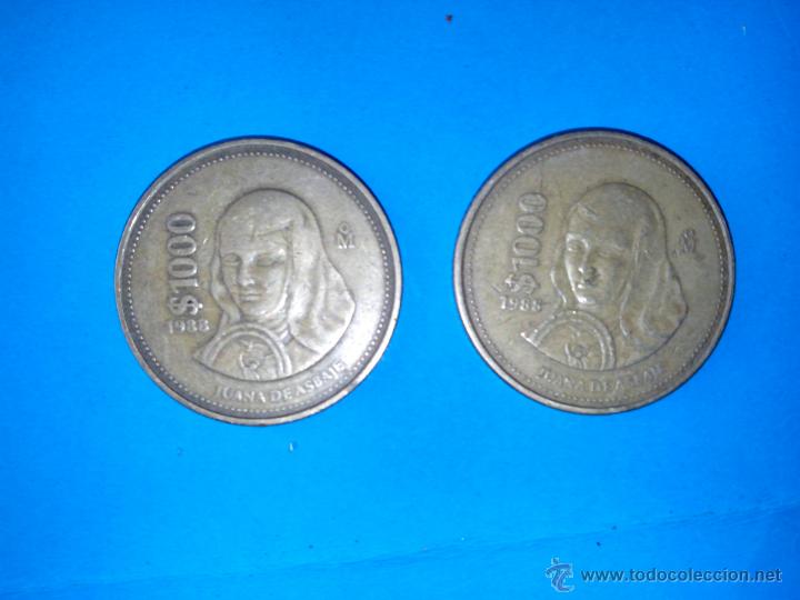 Monedas antiguas de Am&eacute;rica: dos monedas mexico - Foto 1
