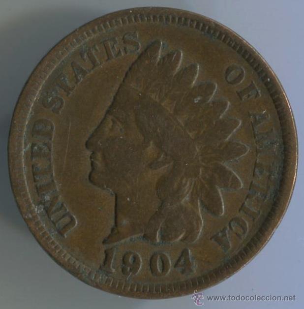 Monedas antiguas de Am&eacute;rica: USA. one indian cent 1904 - Foto 1