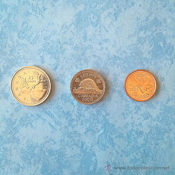 Monedas antiguas de Am&eacute;rica: Monedas - Canad&aacute; y EE.UU. - Foto 2