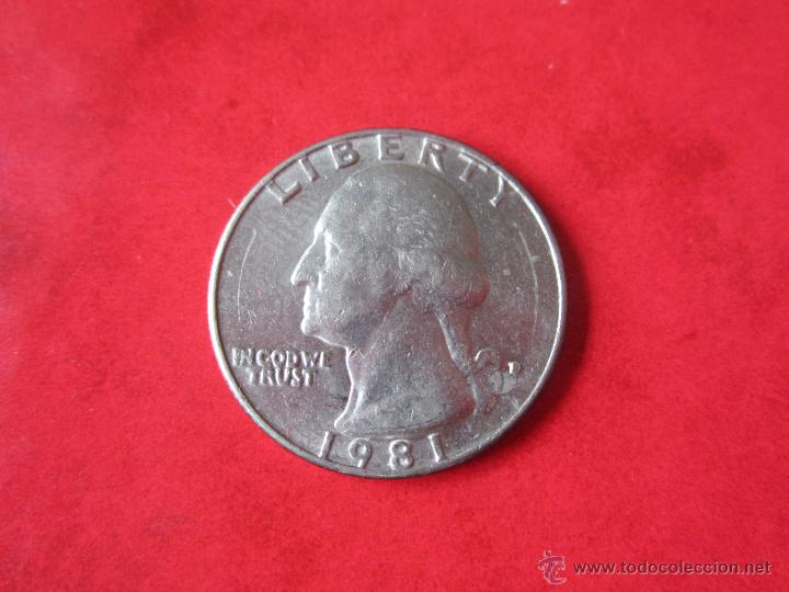Monedas antiguas de Am&eacute;rica: USA. 1/4 de dollar. 1981-D - Foto 1