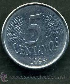 Monedas antiguas de Am&eacute;rica: BRASIL 5 VENTAVOS DE 1994 - N&ordm;2 - Foto 2
