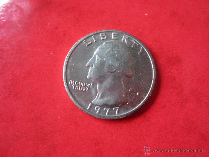 Monedas antiguas de Am&eacute;rica: USA. 1/4 de dollar. 1977-D - Foto 1