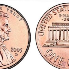 Monedas antiguas de América: ESTADOS UNIDOS / U.S.A 1 CENT 2005 UNION SHIELD D. Lote 295035913