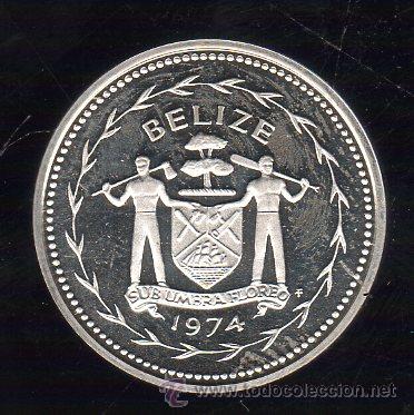 Monedas antiguas de Am&eacute;rica: BELICE. 5 CENTIMO. 1974. PROOF - Foto 2