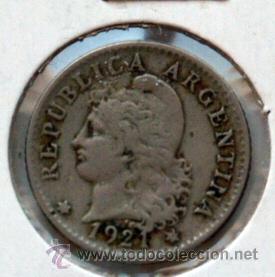 Monedas antiguas de Am&eacute;rica: Moneda de Argentina 5 centavos 1921 - Foto 1