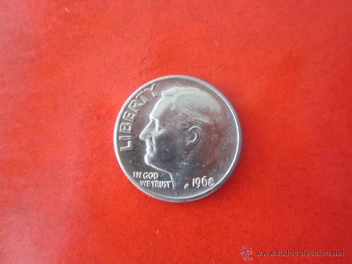 Monedas antiguas de Am&eacute;rica: Usa. 1 dime. 1968 - Foto 1