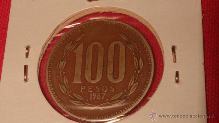 Monedas antiguas de Am&eacute;rica: CHILE 100 PESOS 1987 - Foto 2