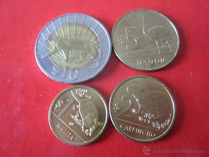 Monedas antiguas de Am&eacute;rica: Uruguay. serie de 4 monedas sin circular. 2011 - Foto 1