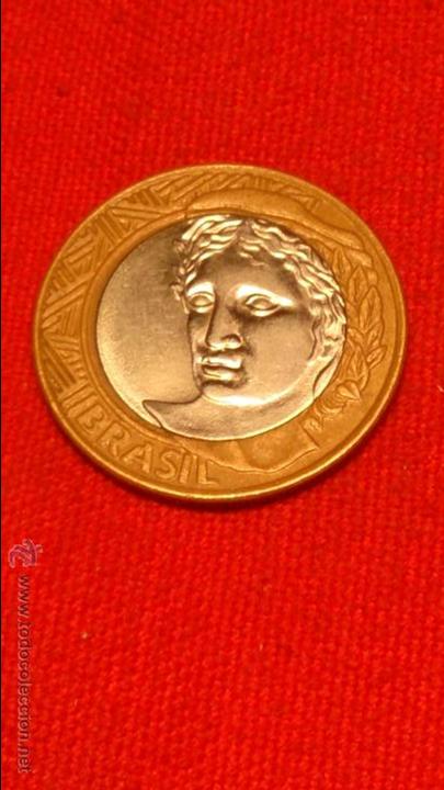 Monedas antiguas de Am&eacute;rica: BRASIL - 1 REAL - 2008 - CALIDAD EBC - Foto 1